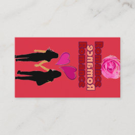 Cartão de visita de Indicador Romance (Corações Du