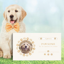 Cartão de visita de Influenciador de Pet de Mídia 