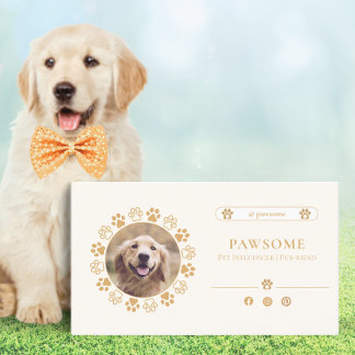Cartão de visita de Influenciador de Pet de Mídia 