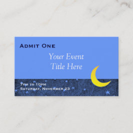 Cartão de Visita de Ingresso para Evento Personali