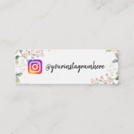 cartão de visita de instagrama Floral de Aquarela