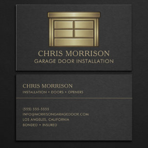 Cartão de Visita de Instalação de Portão de Garage