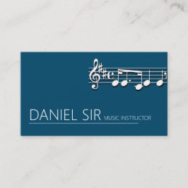 Cartão de visita de Instrutor de Música Profission