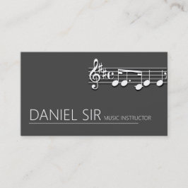 Cartão de visita de Instrutor de Música Profission