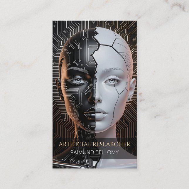 Cartão de visita de Inteligência Artificial (Frente)