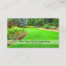 Cartão de visita de jardim e paisagismo