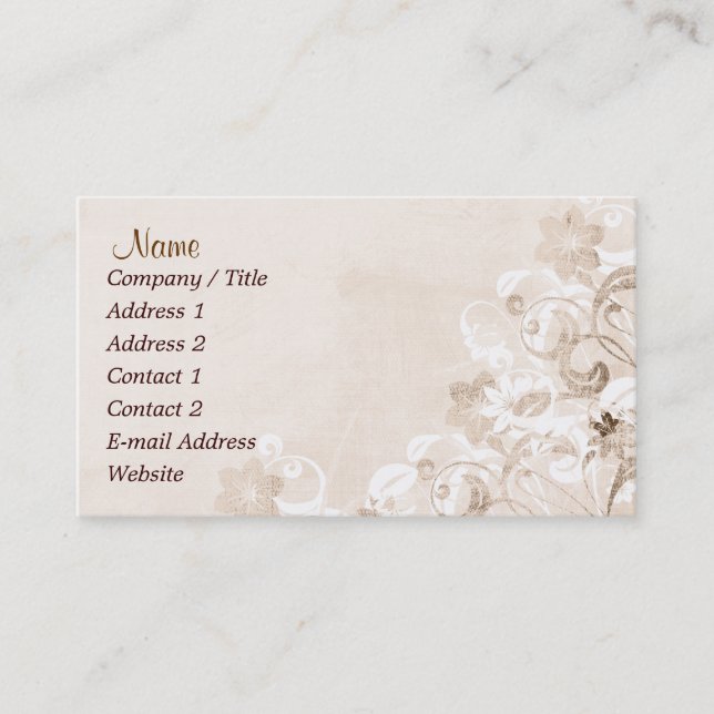 Cartão de visita de Jardim Urbano (Frente)