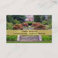 Cartão de visita de Jardinagem de Fotos Elegante