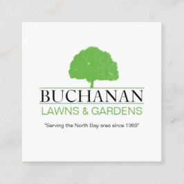 Cartão de visita de jardinagem e de cuidados de ja