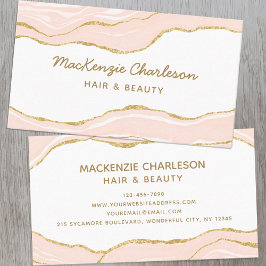 Cartão de visita de Largura Dourada de Agitação Ro