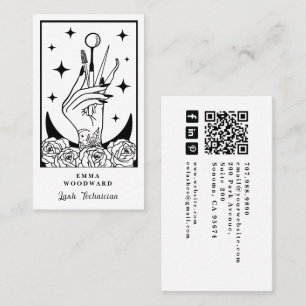 Cartão de Visita de Lash Tech Tarot
