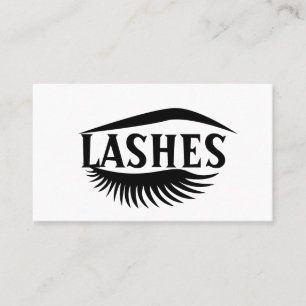 Cartão de visita de Lashes & Brows Modernos