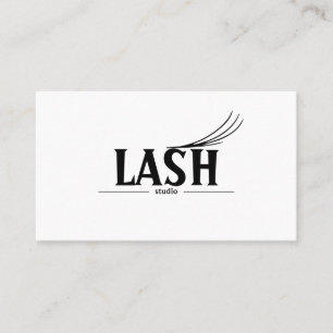 Cartão de visita de Lashes & Brows Modernos