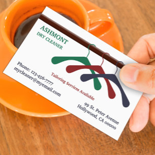 Cartão de visita de Lavagem Seca