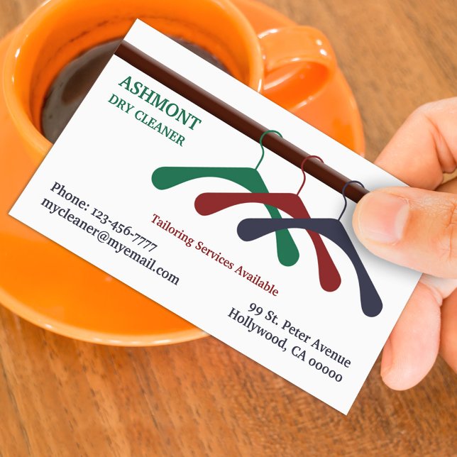 Cartão de visita de Lavagem Seca (Criador carregado)