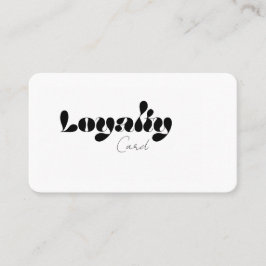 Cartão de visita de lealdade