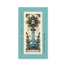 Cartão de Visita de Leitura de Cartas de Tarot Div