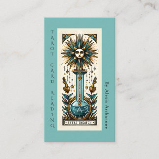 Cartão de Visita de Leitura de Cartas de Tarot Div
