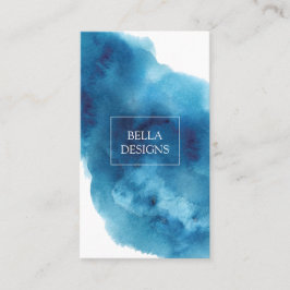 Cartão de visita de Limpeza Azul Elegante