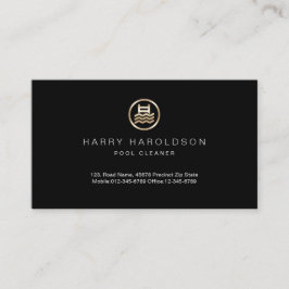 Cartão de visita de Limpeza de Piscinas de Ícone d
