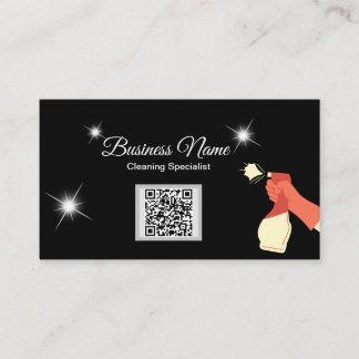 Cartão de Visita de Limpeza Personalize Seu Código