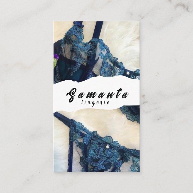 Cartão de Visita de Lingerie (Frente)