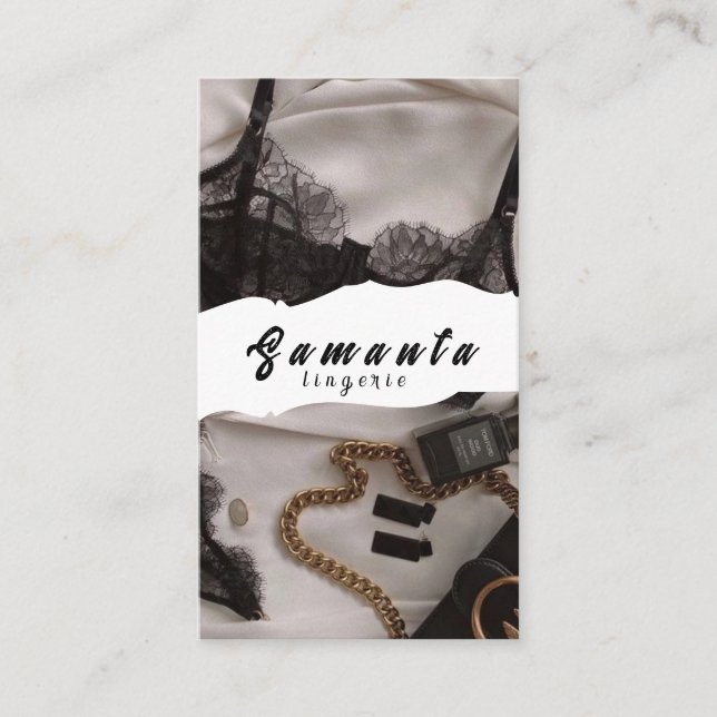 Cartão de Visita de Lingerie (Frente)