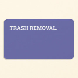 Cartão de visita de Lixo para Remoção de Lixo 2022