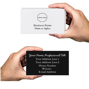 cartão de visita de logotipo adicione seus cartões