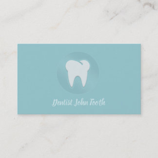Cartão de visita de Logotipo Branca de Dentista Mo