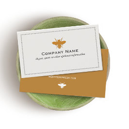 Cartão de visita de logotipo de abelhas