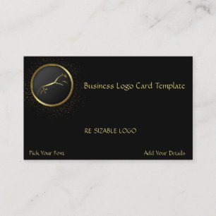 Cartão de visita de Logotipo de Cavalo Dourado Ge