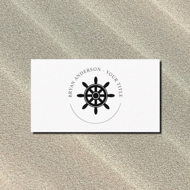 Cartão de visita de Logotipo de Roda de Navios (Criador carregado)