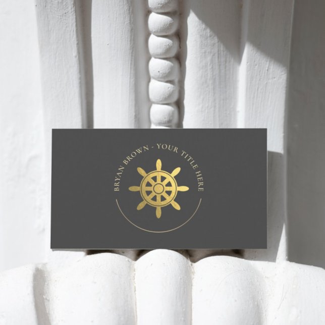 Cartão de visita de Logotipo de Roda para Navios D (Criador carregado)