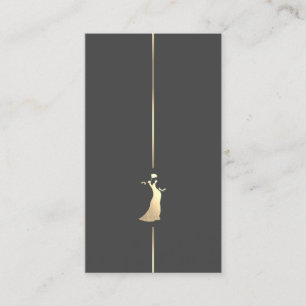 Cartão de visita de logotipo de vestimenta Dourad