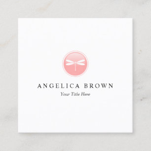 Cartão de visita de Logotipo Dragonfly minimalista