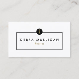 Cartão de visita de Logotipo Imobiliário Moderno