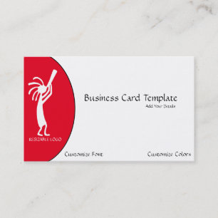 Cartão de visita de Logotipo Kokopelli Branco