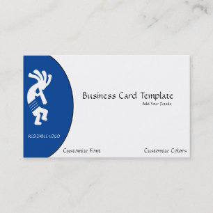 Cartão de visita de Logotipo Kokopelli Branco