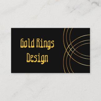 Cartão de visita de Logotipo Metálico Dourado