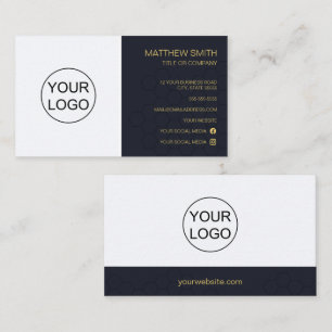 Cartão de visita de Logotipo Personalizado Elegan