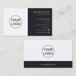 Cartão de visita de Logotipo Personalizado Elegant
