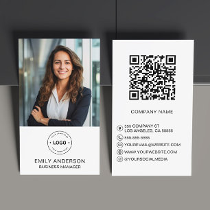 Cartão de visita de logotipo personalizado mínimo
