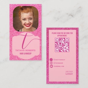 Cartão de visita de logotipo QR moderno