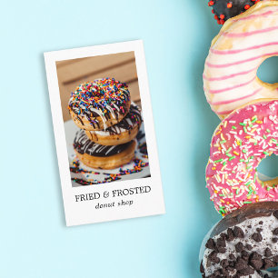 Cartão de Visita de Loja de Donuts / Padaria