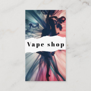 Cartão de Visita de Loja de Vape Fumar