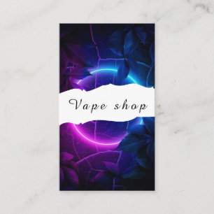 Cartão de Visita de Loja de Vape Fumar