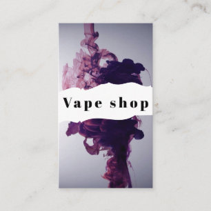Cartão de Visita de Loja de Vape Fumar