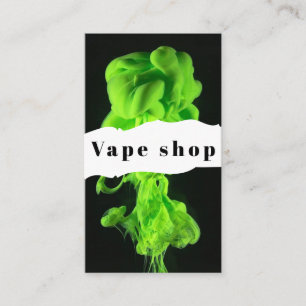 Cartão de Visita de Loja de Vape Fumar