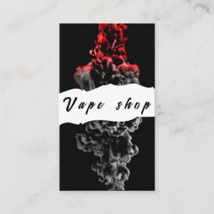 Cartão de Visita de Loja de Vape Fumar